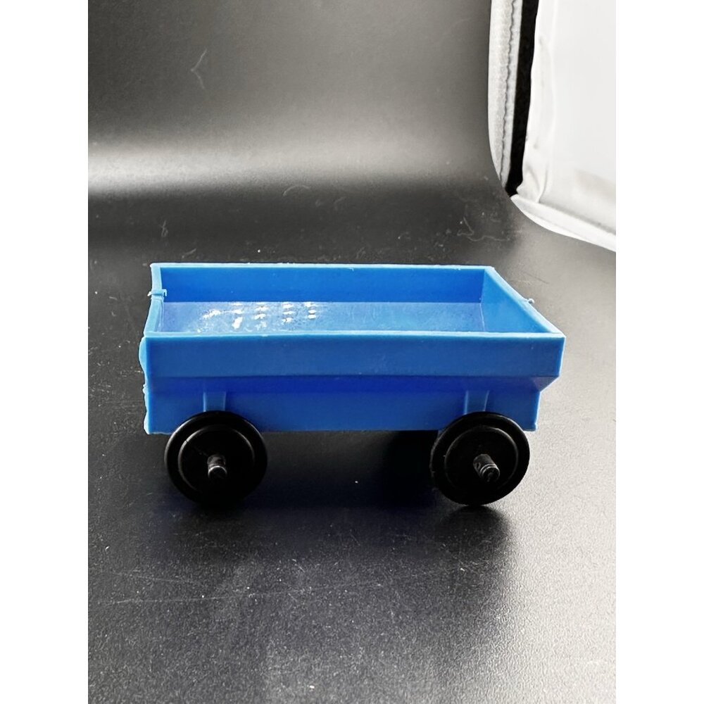 1959 Allstate Marx Happi Time Farm Blue Wagon Black Wheels Plastic Vintage Sears